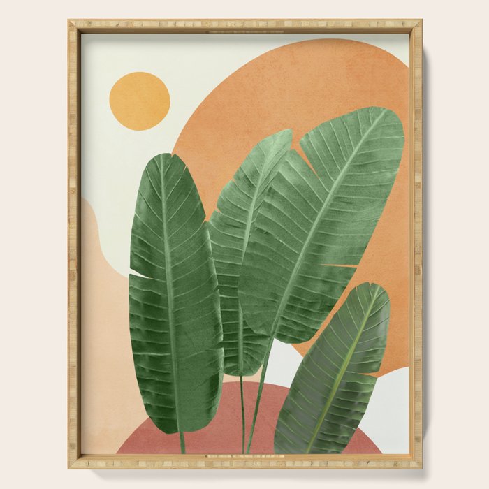 Banana Leaves Serving Tray Gallery Image 1
