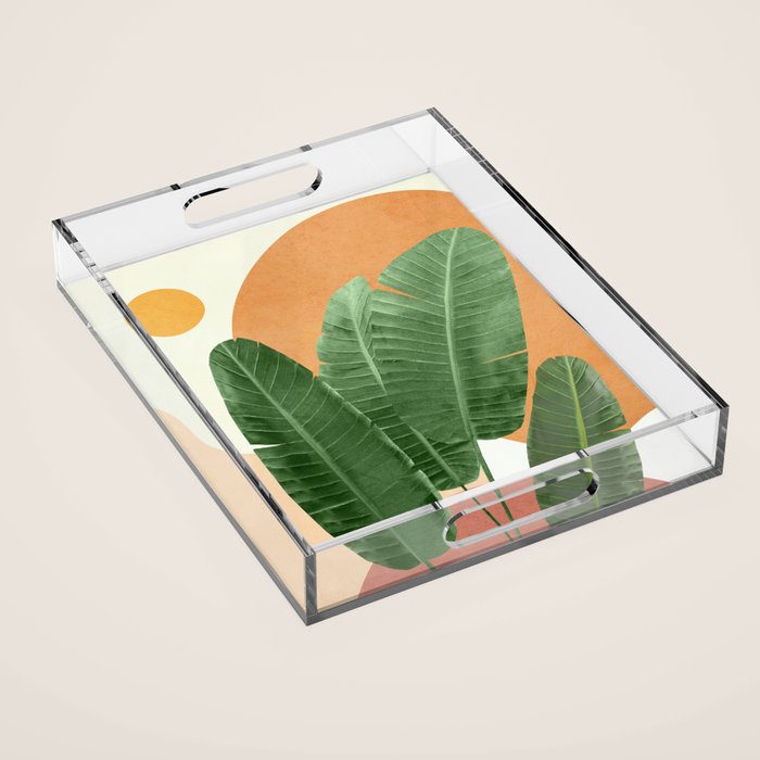 Banana Leaves Acrylic Tray Gallery Image 1