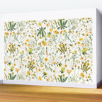 Scandinavian Yellow Wildflowers Botanical Summer Meadow Wall Mural Gallery Image 2