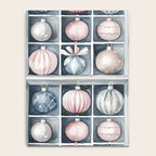Pink Blue Watercolor Christmas Ornaments Notebook Gallery Image 4