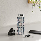 Pink Blue Watercolor Christmas Ornaments Water Bottle Gallery Image 4