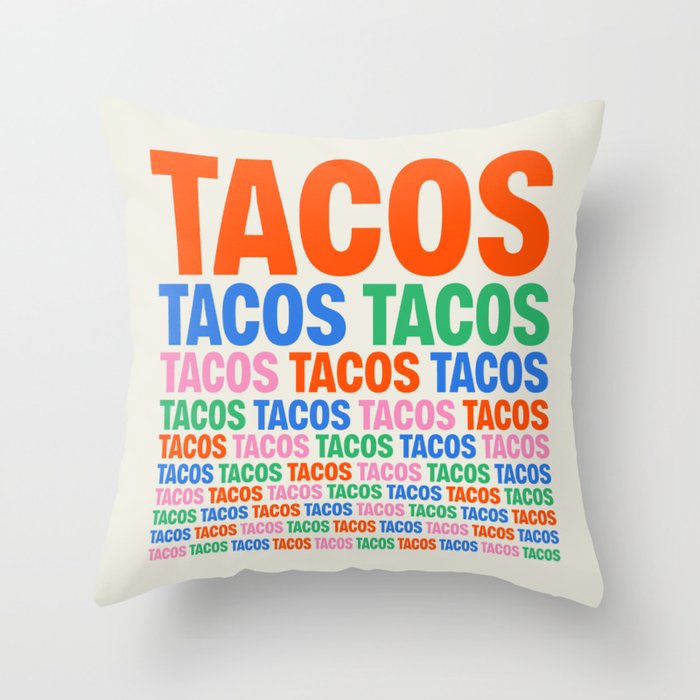253 Tacos Throw Pillow Gallery Image 1