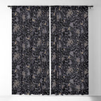 Mysterious Garden - midnight violet Window Curtain Gallery Image 5