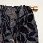 Mysterious Garden - midnight violet Window Curtain Gallery Image 2