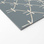 Bows & Ribbons Pattern LXI Neutral Grey Welcome Mat Gallery Image 2