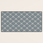 Bows & Ribbons Pattern LXI Neutral Grey Desk Mat Gallery Image 3