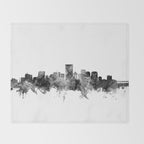 Richmond Virginia Skyline Throw Blanket Gallery Image 2
