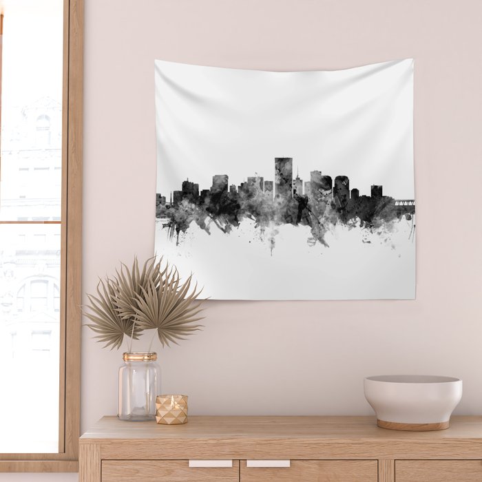 Richmond Virginia Skyline Wall Tapestry Gallery Image 2