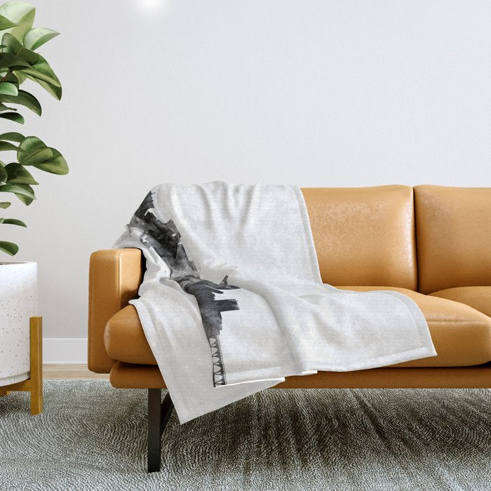 Richmond Virginia Skyline Throw Blanket Gallery Image 1