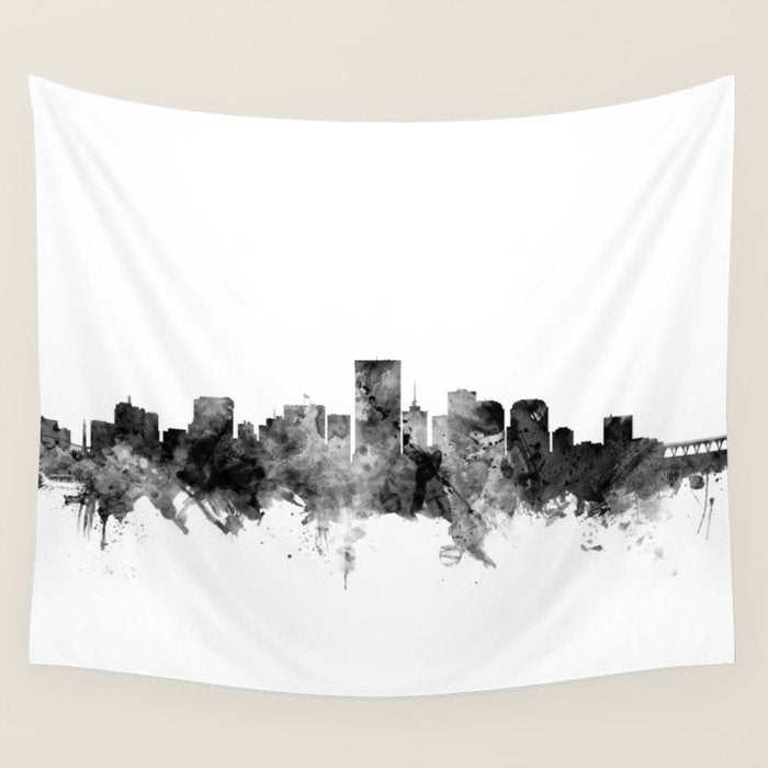 Richmond Virginia Skyline Wall Tapestry Gallery Image 4