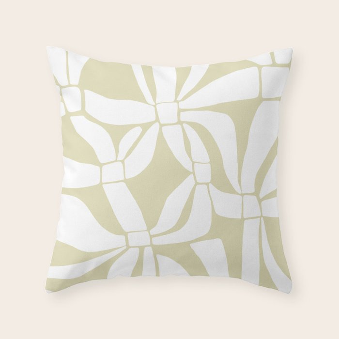 Abstract botanical pattern 01 Throw Pillow Gallery Image 6