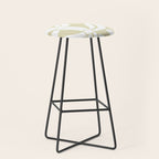 Abstract botanical pattern 01 Stool Gallery Image 1