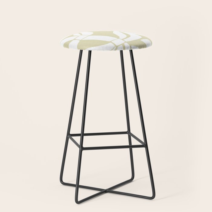 Abstract botanical pattern 01 Stool Gallery Image 1