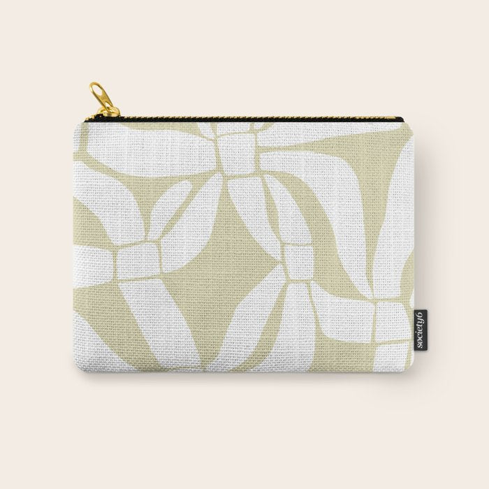 Abstract botanical pattern 01 Carry All Pouch Gallery Image 1