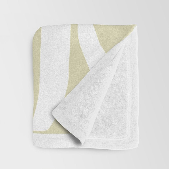 Abstract botanical pattern 01 Throw Blanket Gallery Image 3