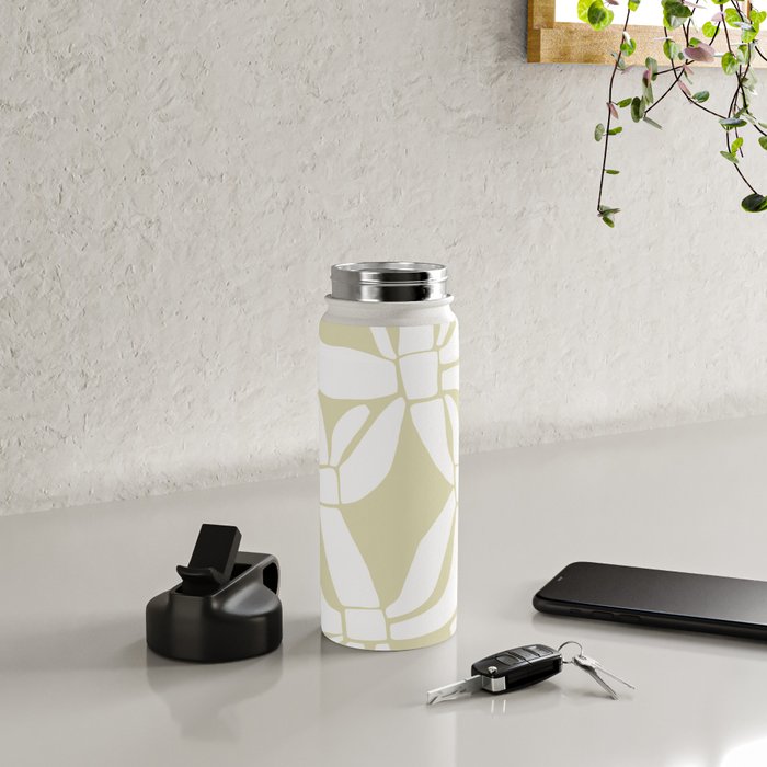 Abstract botanical pattern 01 Water Bottle Gallery Image 4
