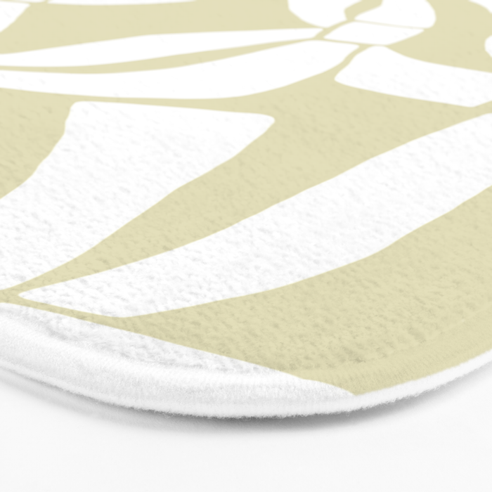 Abstract botanical pattern 01 Bath Mat Gallery Image 3