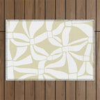 Abstract botanical pattern 01 Outdoor Rug Gallery Image 1