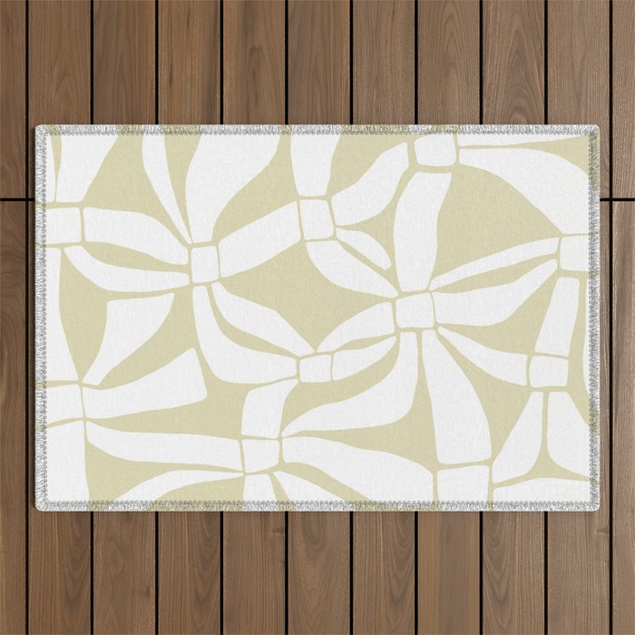 Abstract botanical pattern 01 Outdoor Rug Gallery Image 1