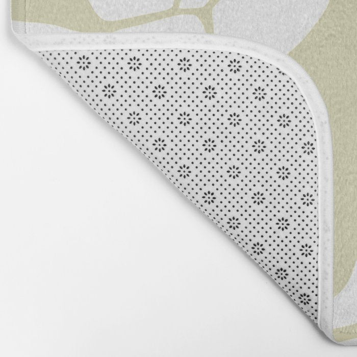 Abstract botanical pattern 01 Bath Mat Gallery Image 2