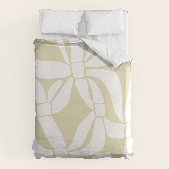 Abstract botanical pattern 01 Duvet Cover Gallery Image 1