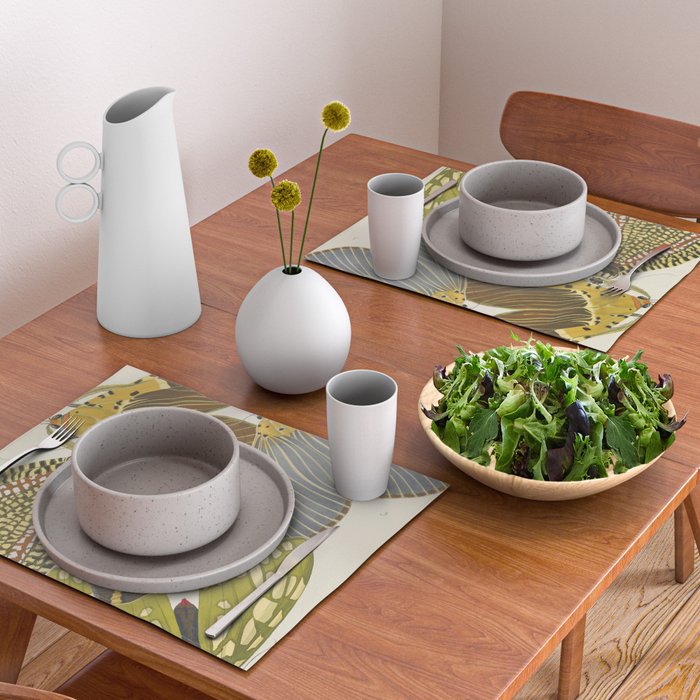 Moth Print by E.A. Seguy, 1925 #5 Placemat Gallery Image 2