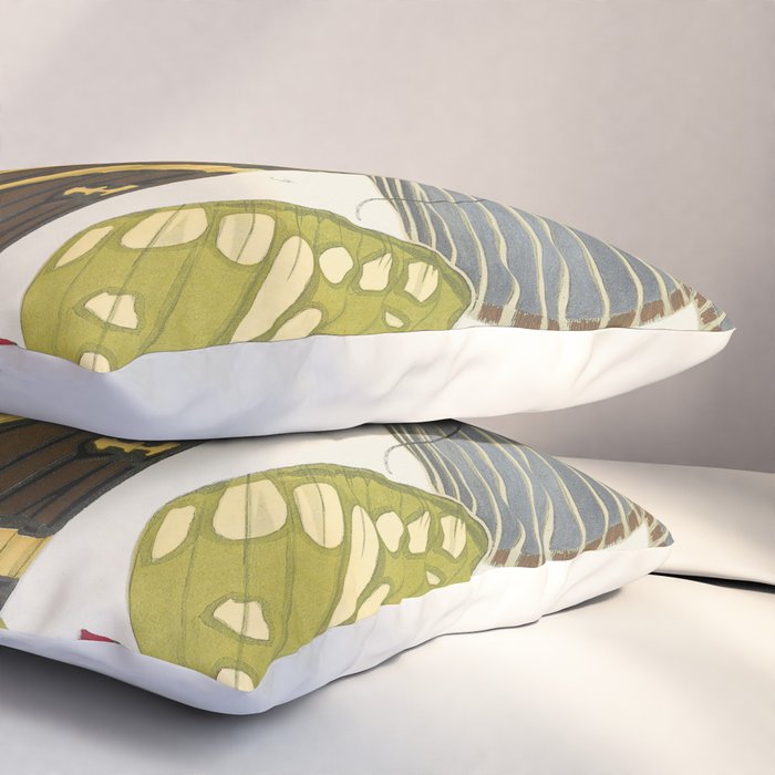 Moth Print by E.A. Seguy, 1925 #5 Pillow Sham Gallery Image 3