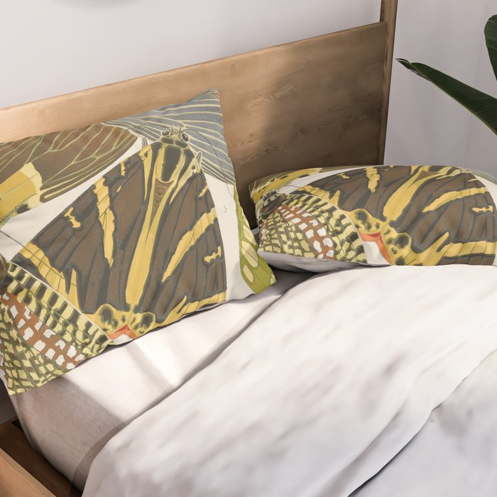 Moth Print by E.A. Seguy, 1925 #5 Pillow Sham Gallery Image 2