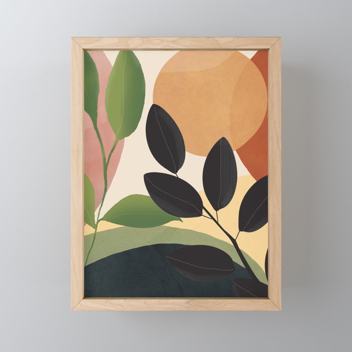 Abstract Sun Rays on the Branches 04 Mini Art Print Gallery Image 1