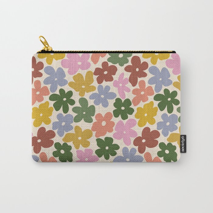 Flower - Vintage Daisy Carry All Pouch Gallery Image 1