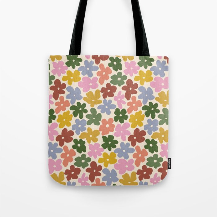 Flower - Vintage Daisy Tote Bag Gallery Image 1
