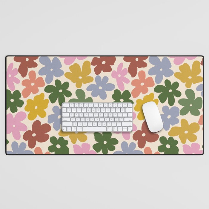 Flower - Vintage Daisy Desk Mat Gallery Image 1