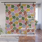 Flower - Vintage Daisy Wall Mural Gallery Image 1