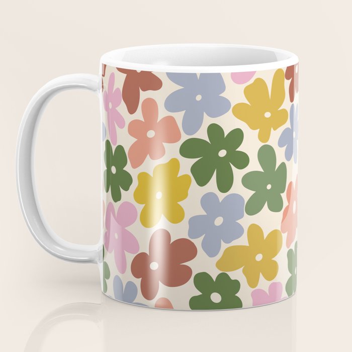 Flower - Vintage Daisy Coffee Mug Gallery Image 3