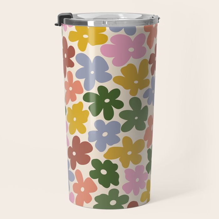 Flower - Vintage Daisy Travel Mug Gallery Image 3