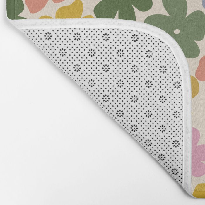Flower - Vintage Daisy Bath Mat Gallery Image 2
