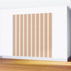 Pastel Pink And Gold Braid Cabana Stripes On Off-White Cream Vintage Aesthetic Wall Mural Gallery Image 2