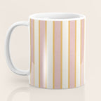 Pastel Pink And Gold Braid Cabana Stripes On Off-White Cream Vintage Aesthetic Coffee Mug Gallery Image 3