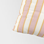 Pastel Pink And Gold Braid Cabana Stripes On Off-White Cream Vintage Aesthetic Pillow Sham Gallery Image 4