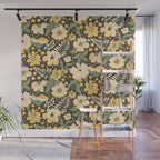 Yellow flowers Wall Mural Gallery Image 1