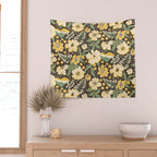 Yellow flowers Wall Tapestry Gallery Image 2