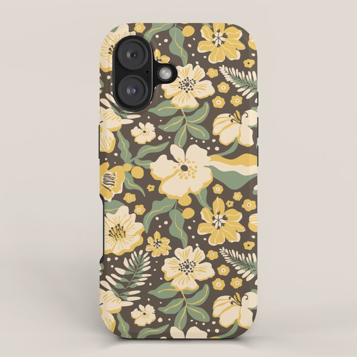 Yellow flowers iPhone Case Gallery Image 1