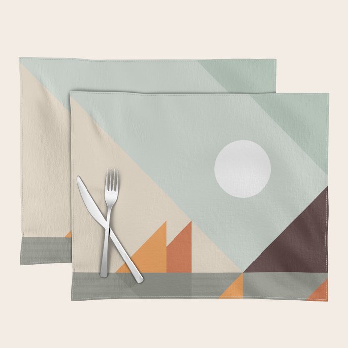 Geometric Landscape 24 Placemat Gallery Image 1