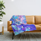 Alien Ocean Throw Blanket Gallery Image 1