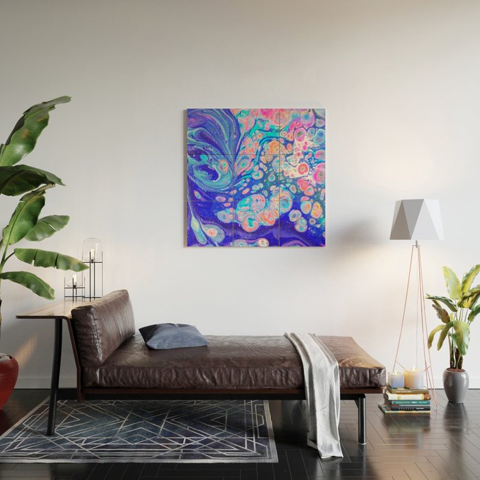 Alien Ocean Wood Wall Art Gallery Image 2
