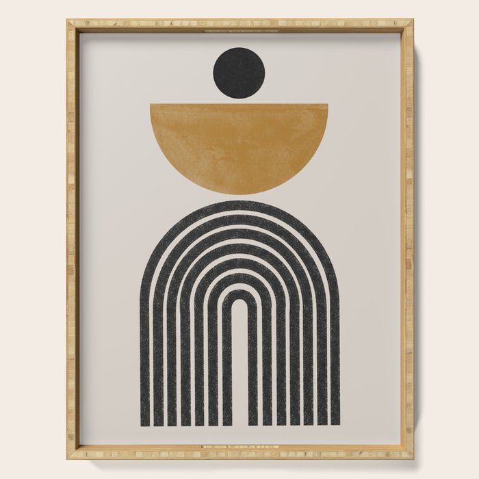 Mid Century Modern Graphic Serving Tray Gallery Image 1