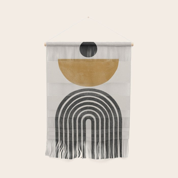 Mid Century Modern Graphic Wall Hanging Gallery Image 1