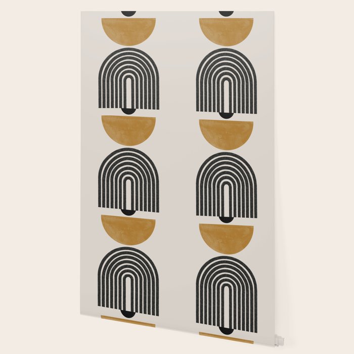 Mid Century Modern Graphic Wallpaper Gallery Image 2