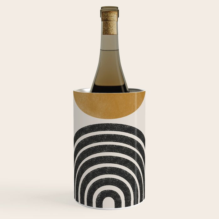 Mid Century Modern Graphic Wine Chiller Gallery Image 1