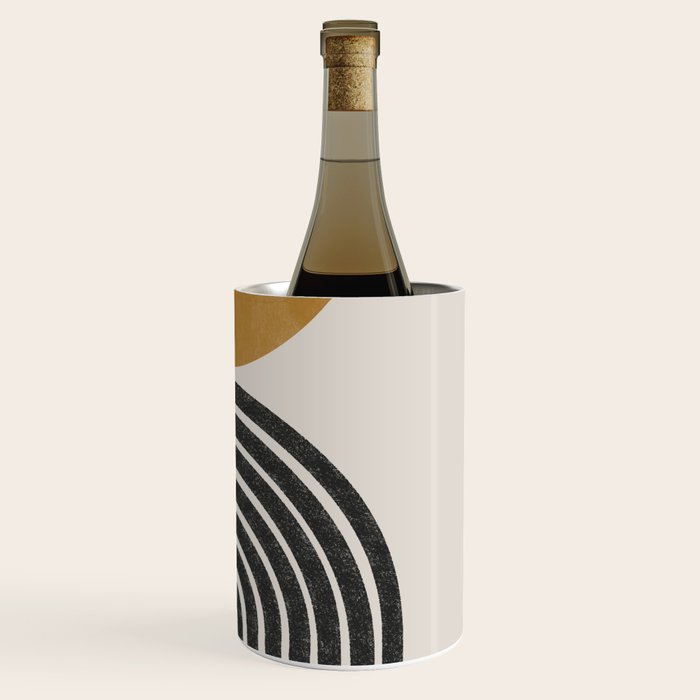 Mid Century Modern Graphic Wine Chiller Gallery Image 3